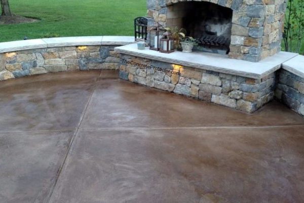 concrete patio concrete patio